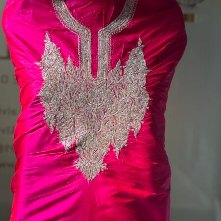 HAND TILLA ON DUPION SILK